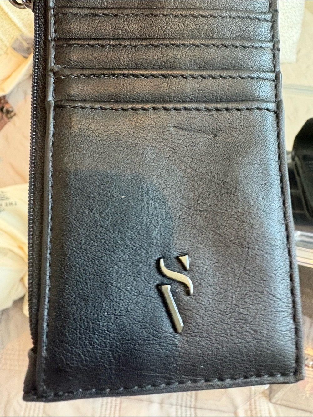Simply Vera Vera Wang Black Faux Leather Card Wallet